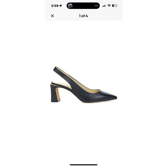 Vince Camuto Hamden Black Leather Pumps Size 11 - Picture 5 of 5